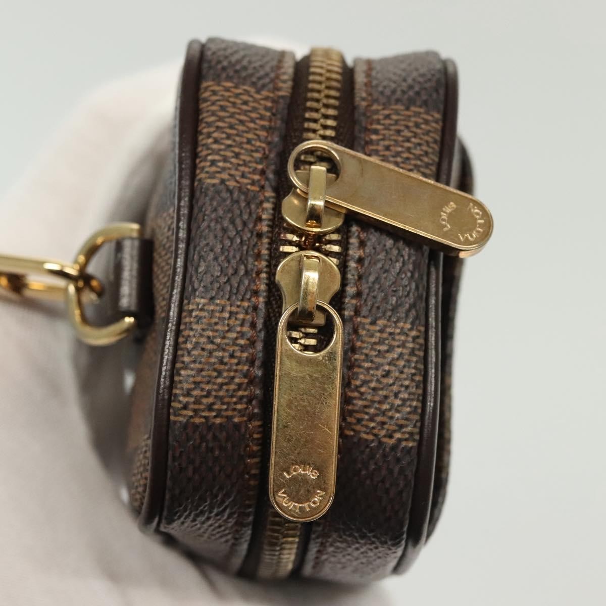 Louis Vuitton Etui Okapi Camera Case Damier Ebene Brown Canvas Clutche & Pouche Bag (Pre-Owned)