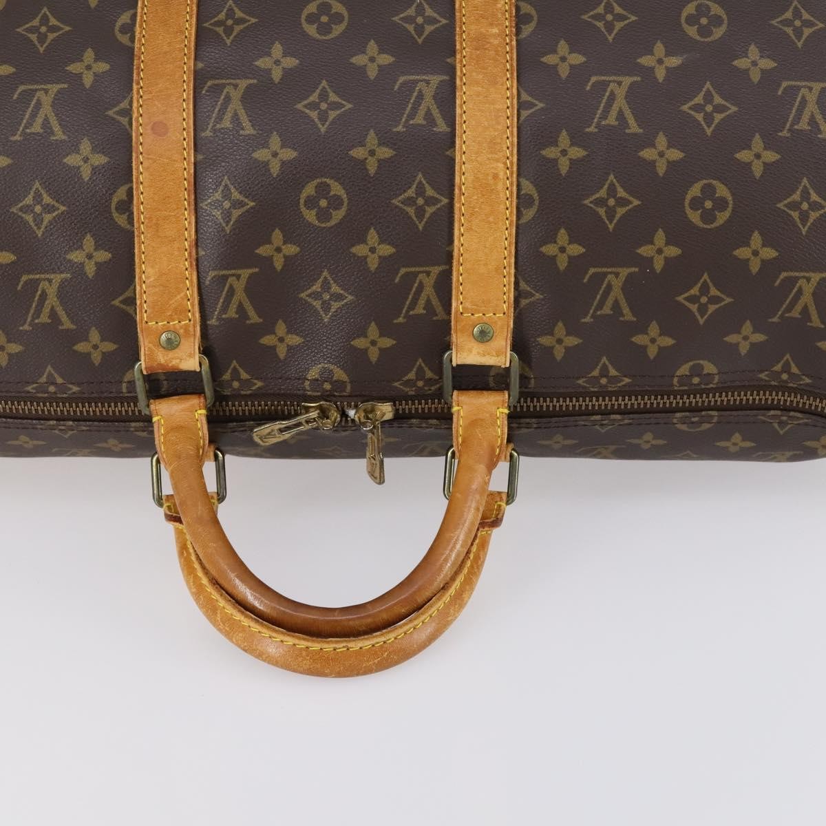 Louis Vuitton Keepall Monogram Canvas Brown Canvas Travel Bag Bag (Pre-Owned)