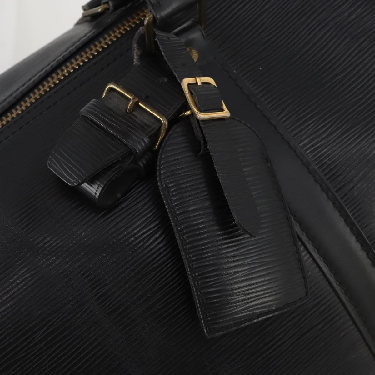 Louis Vuitton Keepall Epi Black Leather Travel Bag Bag (Pre-Owned)