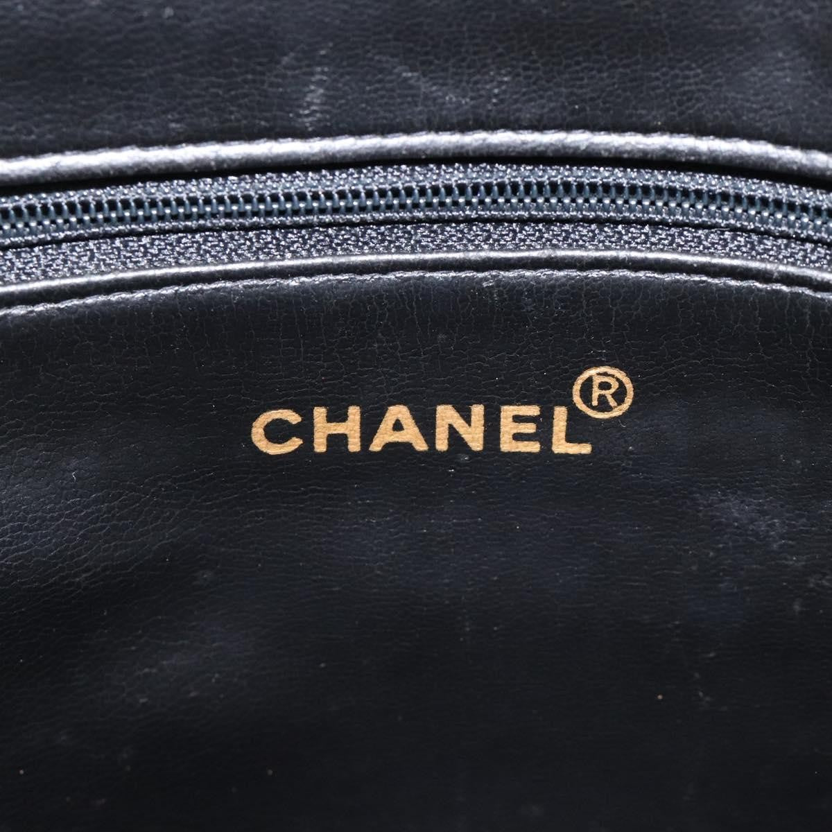Chanel Vintage Cc Dome Caviar Black Calfskin Handbag (Pre-Owned)