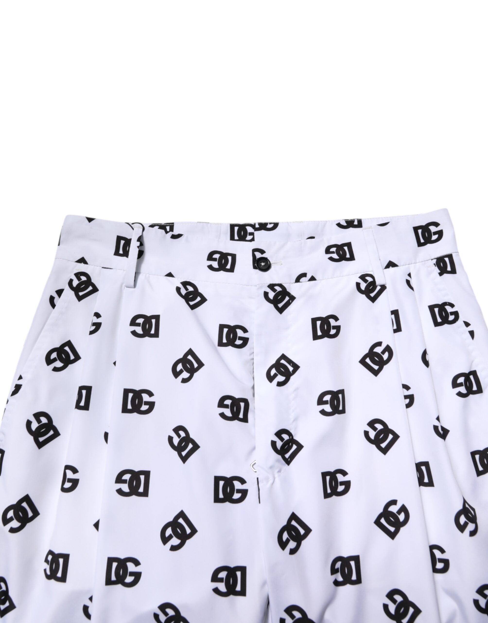 Dolce & Gabbana White Logo Cotton Skinny Denim Trouser Men's Pants