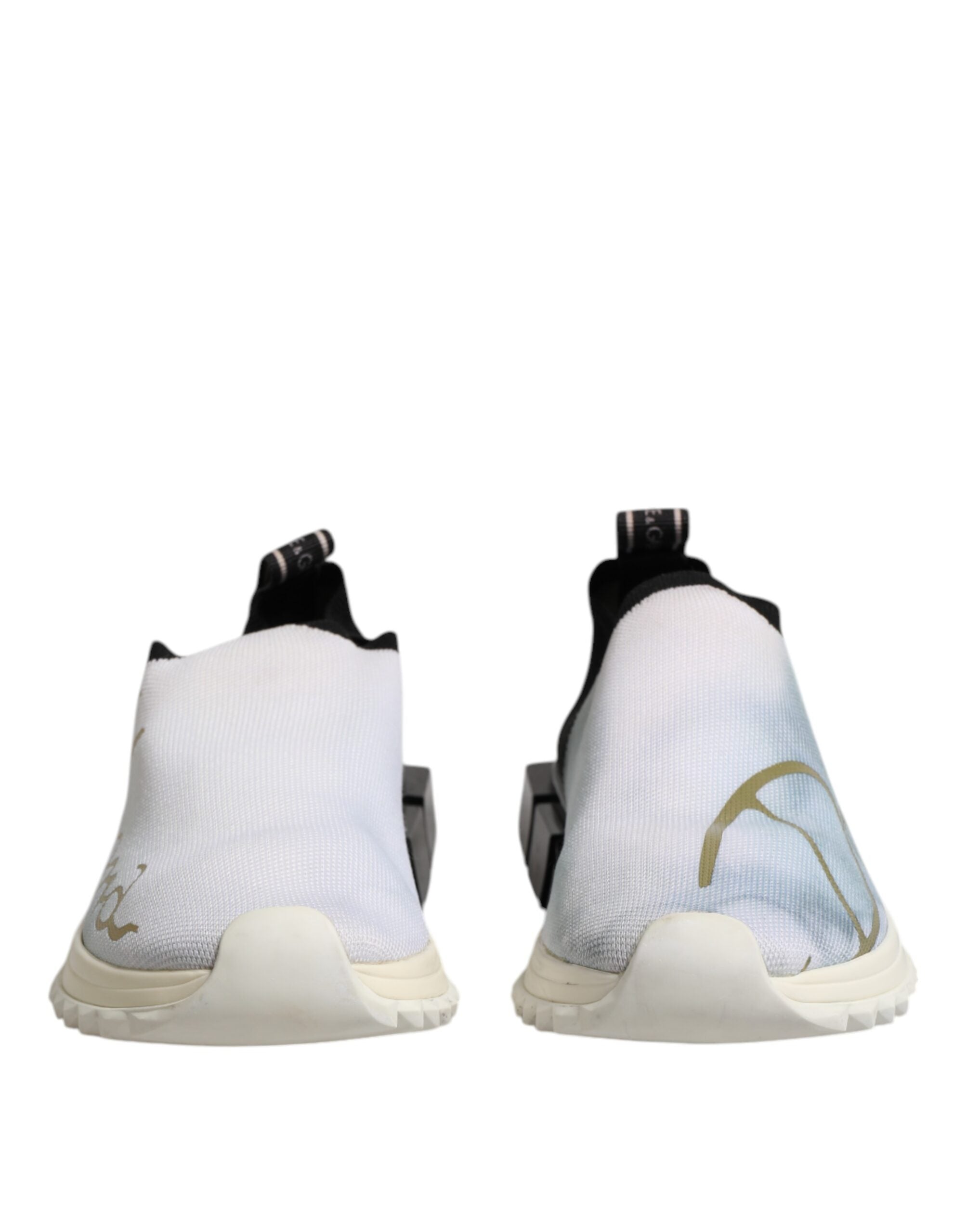 Dolce & Gabbana White Black Low Top Sorrento Sneakers Women's Shoes (Pre-Owned)