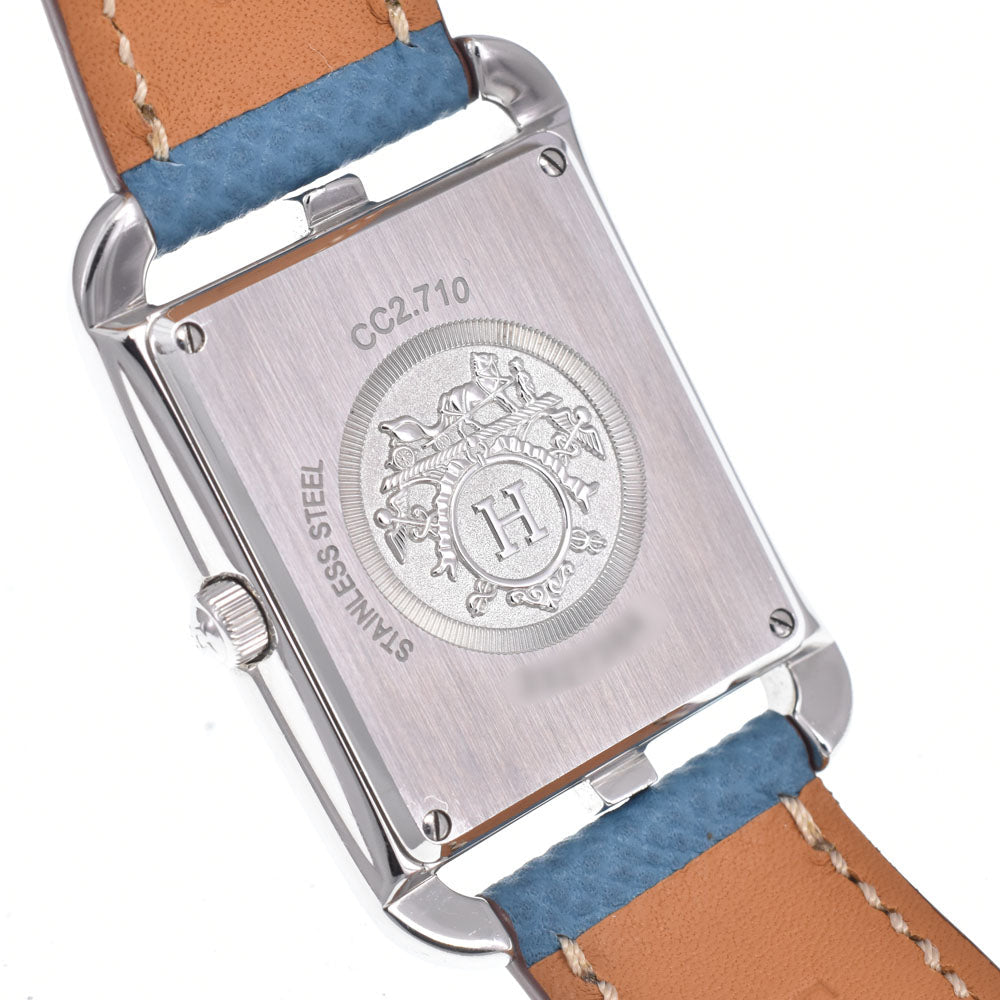 Hermes Cape Cod Quartz Stainless Steel And Leather Watch (Pre-Owned)