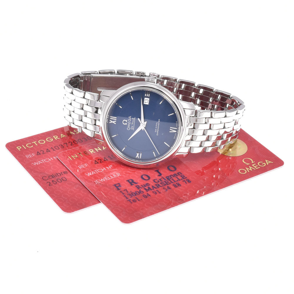 Omega De Ville Prestige Co-Axial Chronometer Automatic Stainless Steel Watch (Pre-Owned)