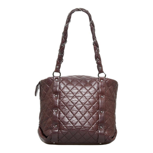 Chanel Lady Braid Brown Leather Shoulder Bag (Pre-Owned)