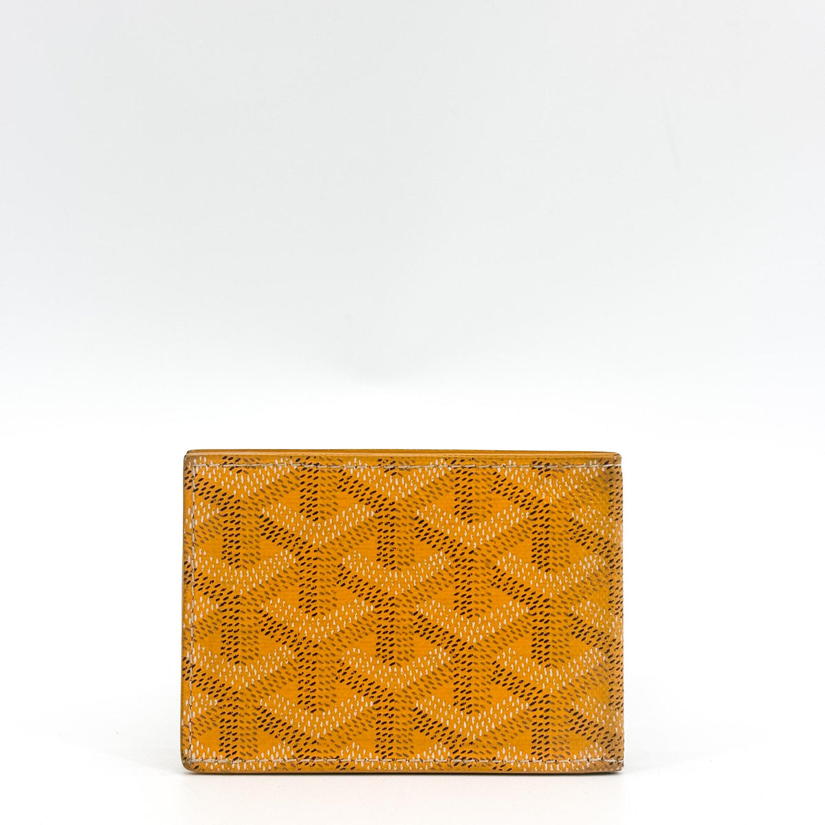Goyard Bifold Coated Canvas Yellow Canvas Wallets Accessory (Pre-Owned)