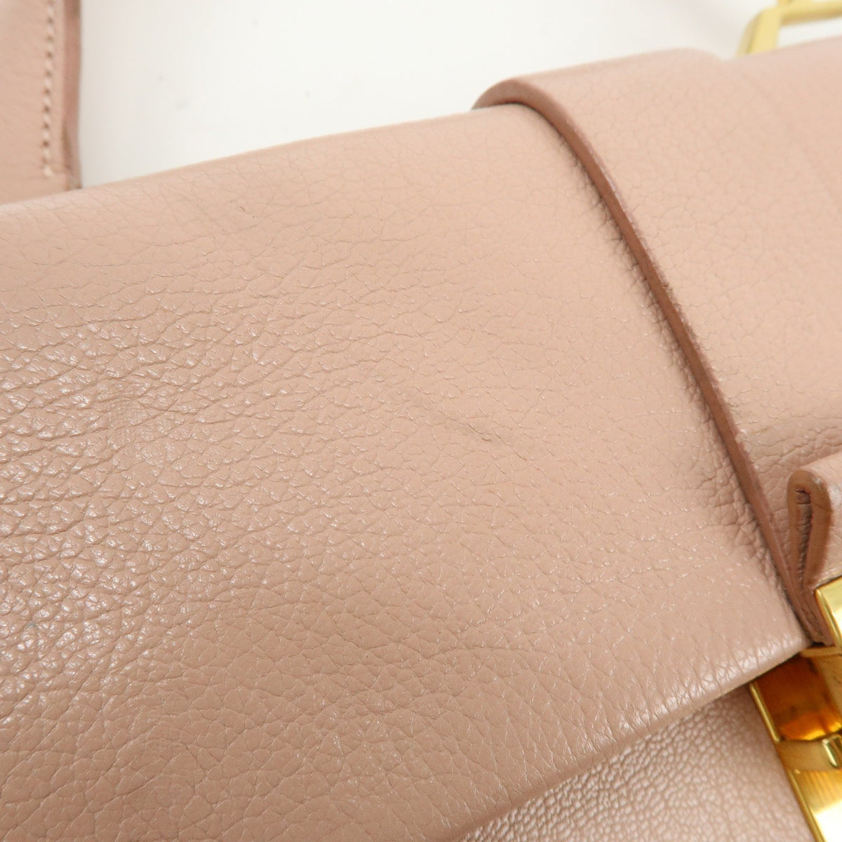 Miu Miu Madras Convertible Compartment Top Handle Leather Pink Leather Handbag (Pre-Owned)