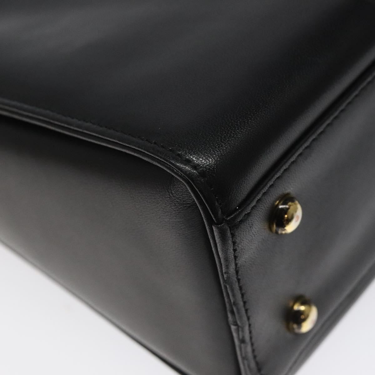 Givenchy Vintage Leather Black Leather Handbag (Pre-Owned)