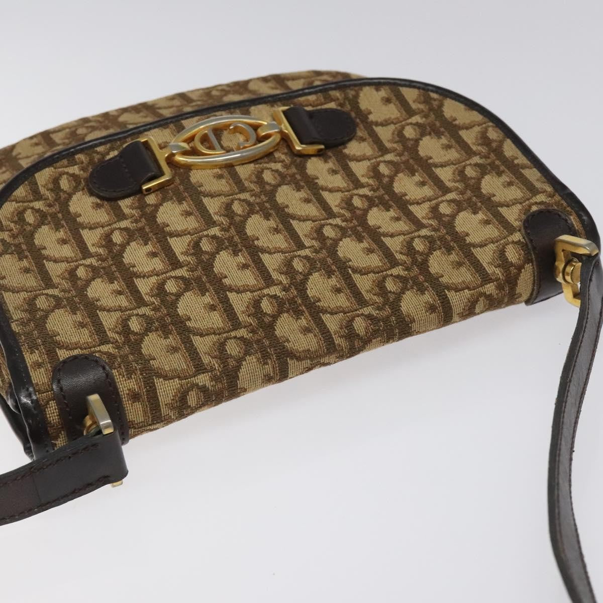 Christian Dior Vintage Trotter Canvas Brown Canvas Shoulder Bag Bag (Pre-Owned)