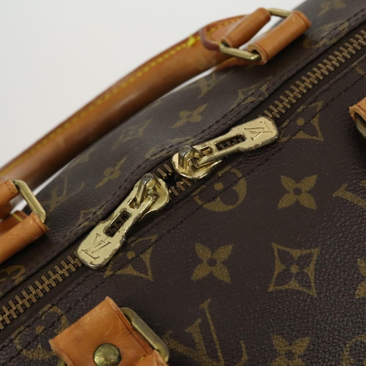 Louis Vuitton Keepall Monogram Canvas Brown Canvas Travel Bag Bag (Pre-Owned)