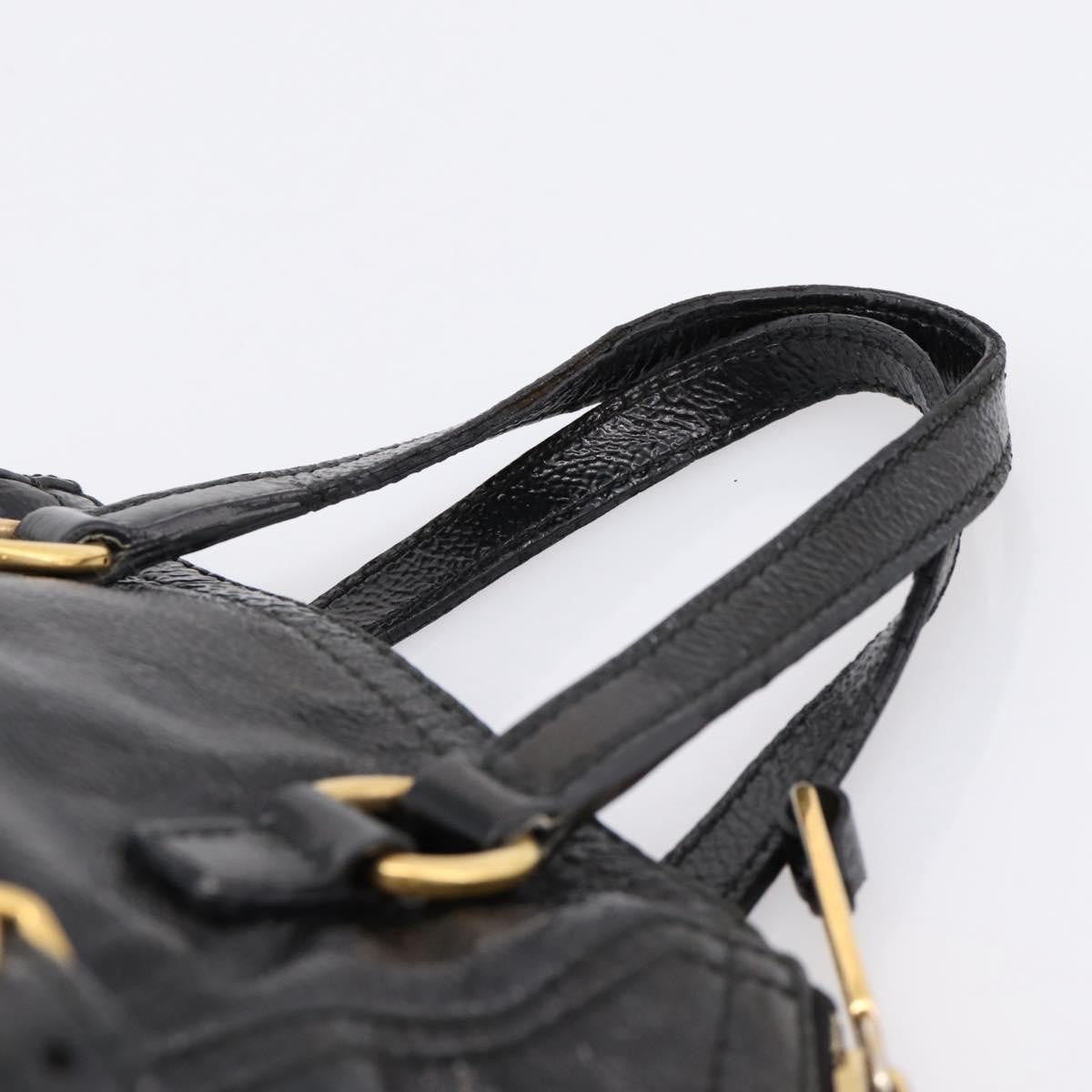 Saint Laurent Downtown Patent Black Patent_Leather Tote Bag Bag (Pre-Owned)