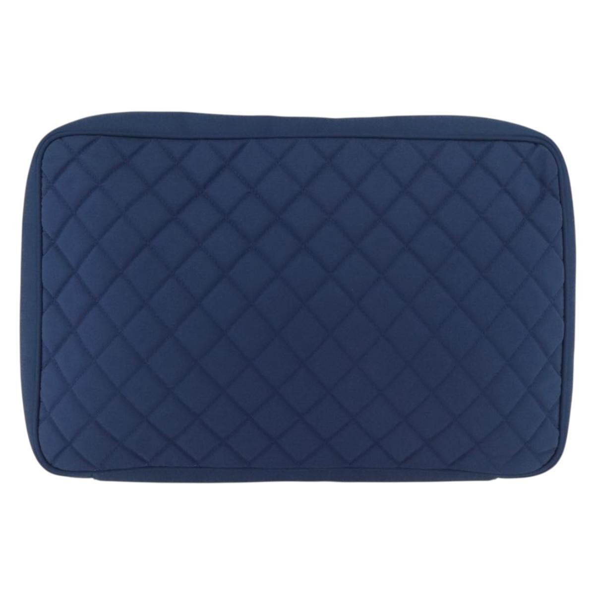 Chanel Laptop Sleeve Quilted Nylon Blue Nylon Clutche & Pouche Bag (Pre-Owned)
