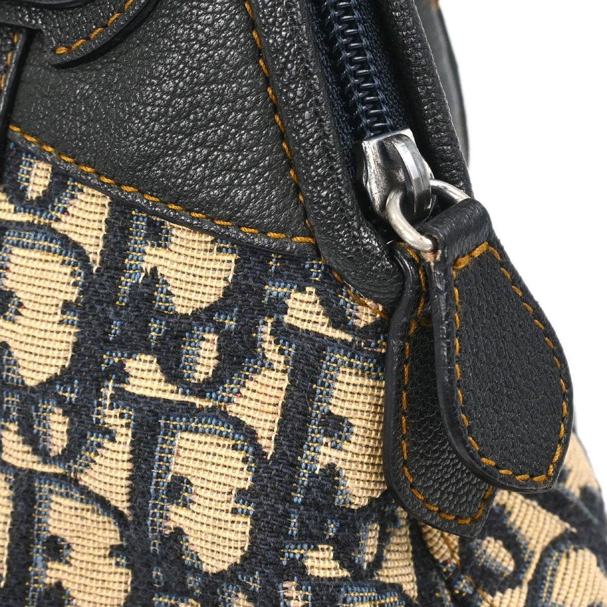 Christian Dior Vintage Cd Satchel Diorissimo Canvas Beige Canvas Handbag (Pre-Owned)