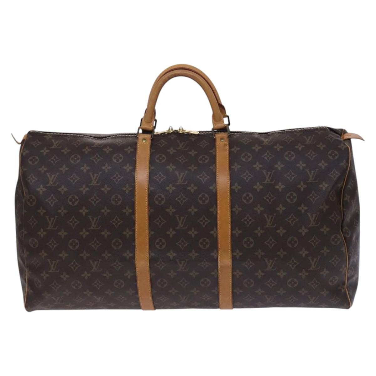 Louis Vuitton Keepall Monogram Canvas Brown Canvas Travel Bag Bag (Pre-Owned)