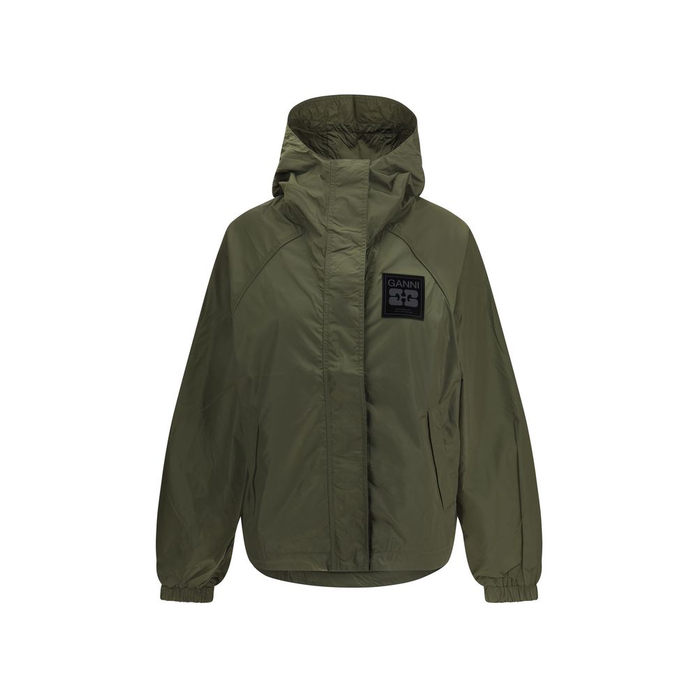 Ganni Bicolor Nylon Shell Women's Jacket