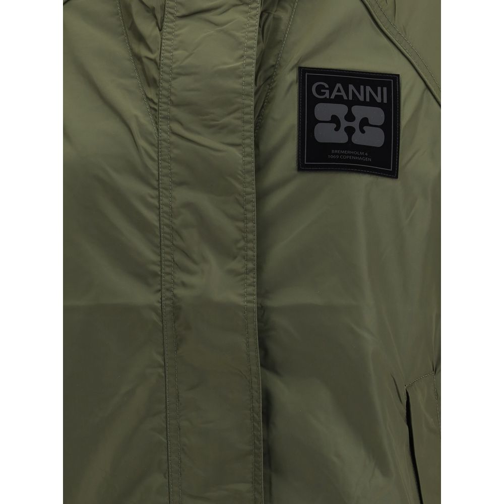 Ganni Bicolor Nylon Shell Women's Jacket