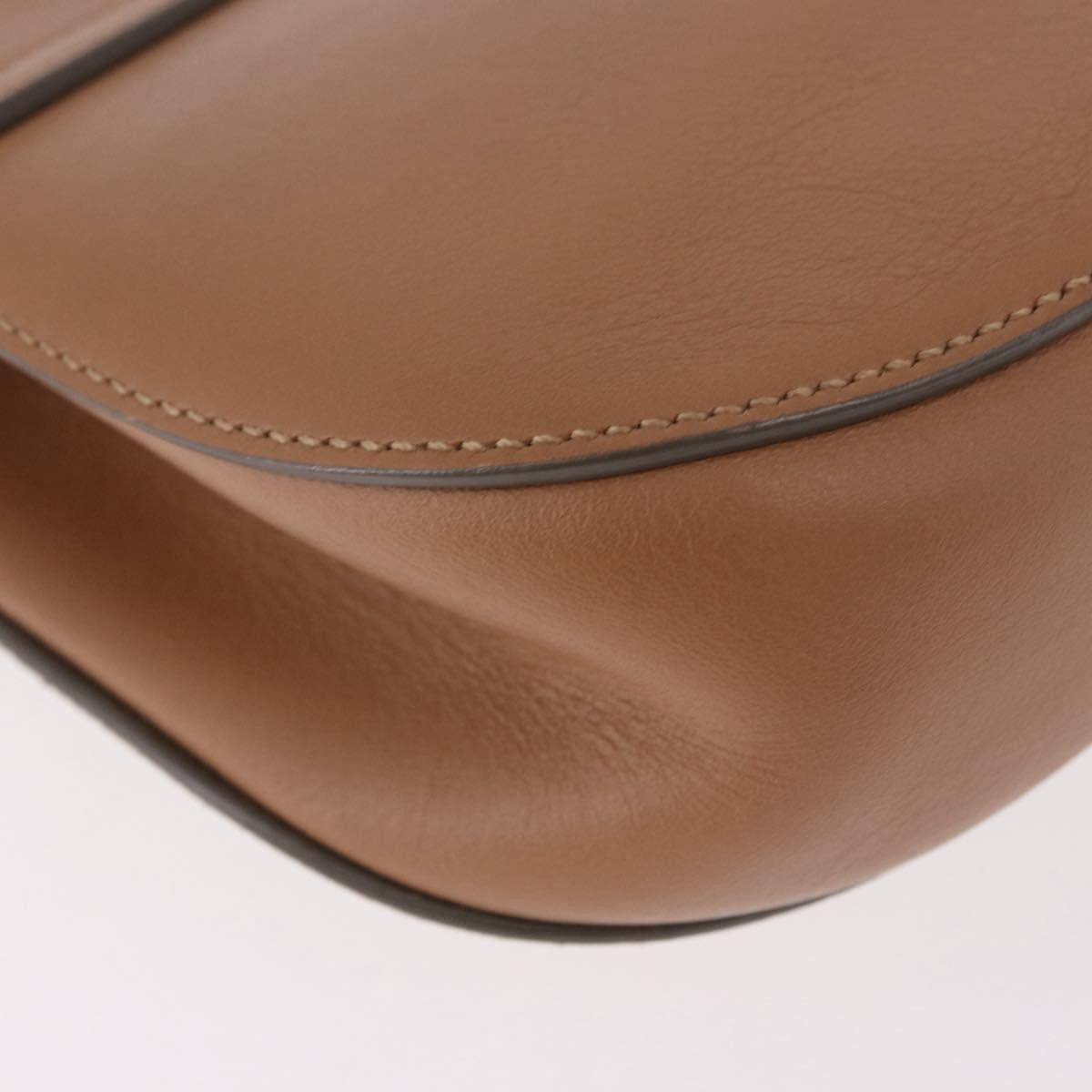 Chloe Drew Shoulder Leather Beige Suede Handbag (Pre-Owned)