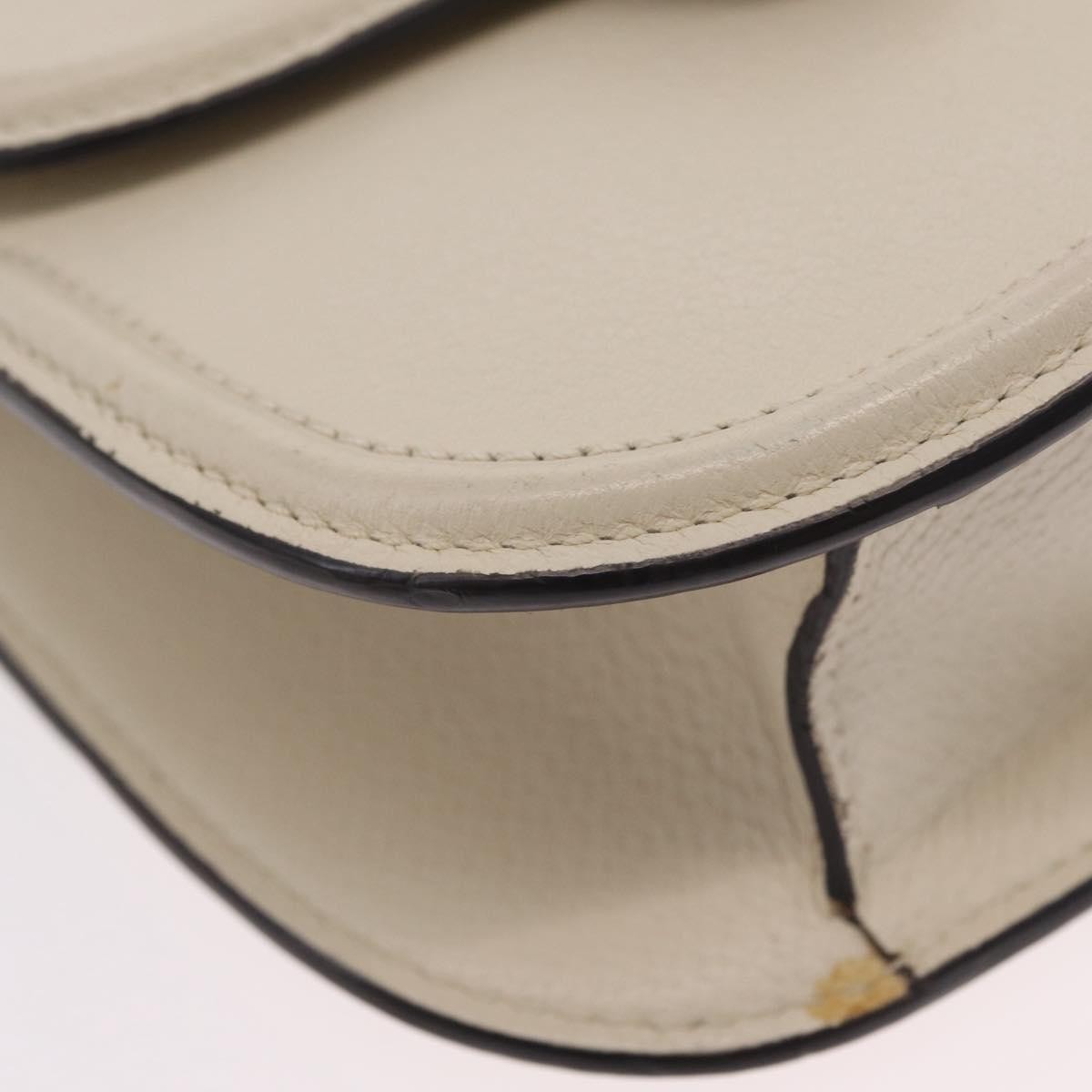 Gucci Totem Leather Beige Leather Shoulder Bag Bag (Pre-Owned)