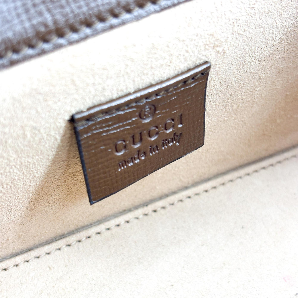 Gucci Horsebit 1955 Flap Gg Coated Canvas Brown Canvas Crossbody Bag Bag (Pre-Owned)