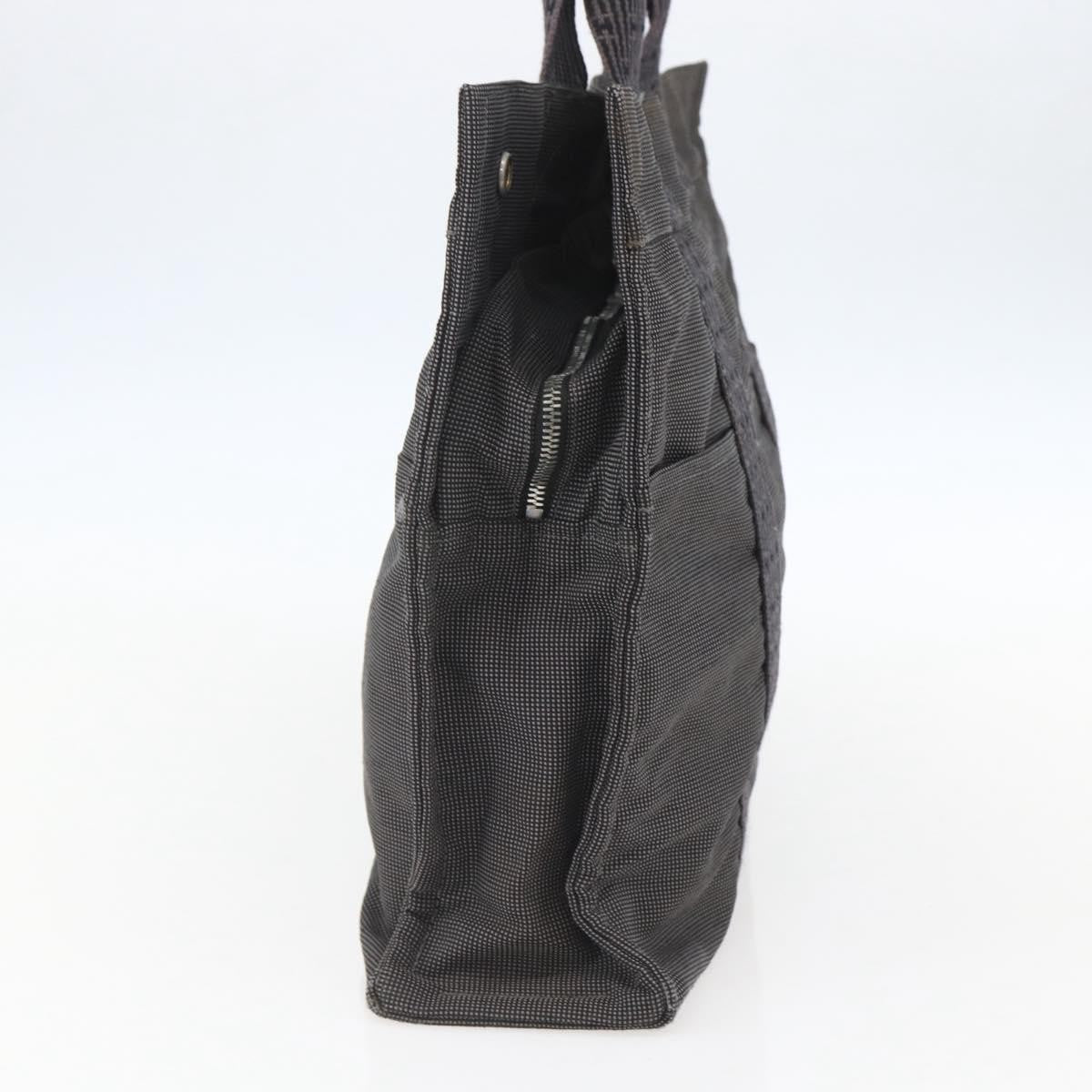 Hermes Fourre-Tout Herline Canvas Gray Canvas Tote Bag Bag (Pre-Owned)