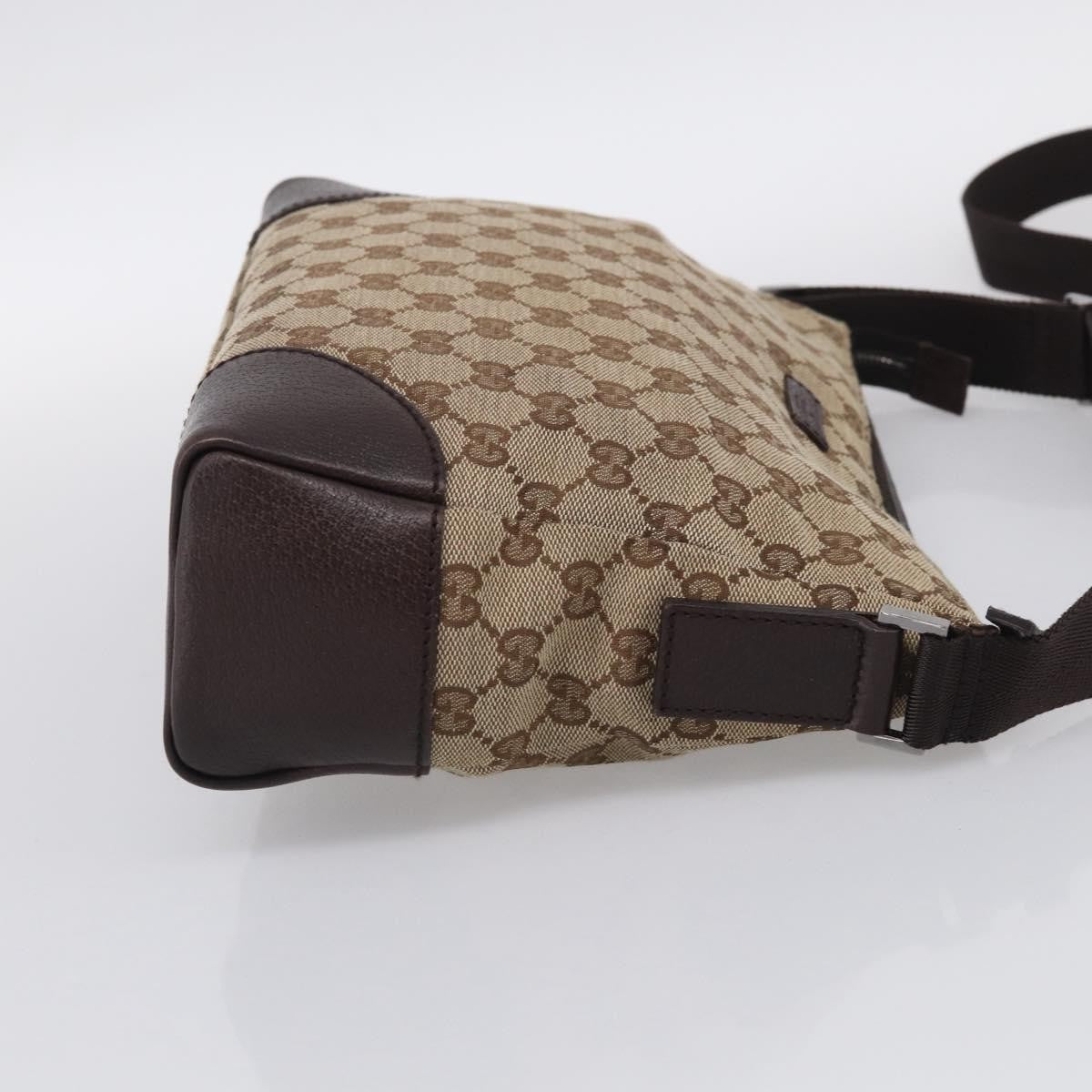 Gucci Joy Messenger Gg Canvas Brown Canvas Handbag (Pre-Owned)