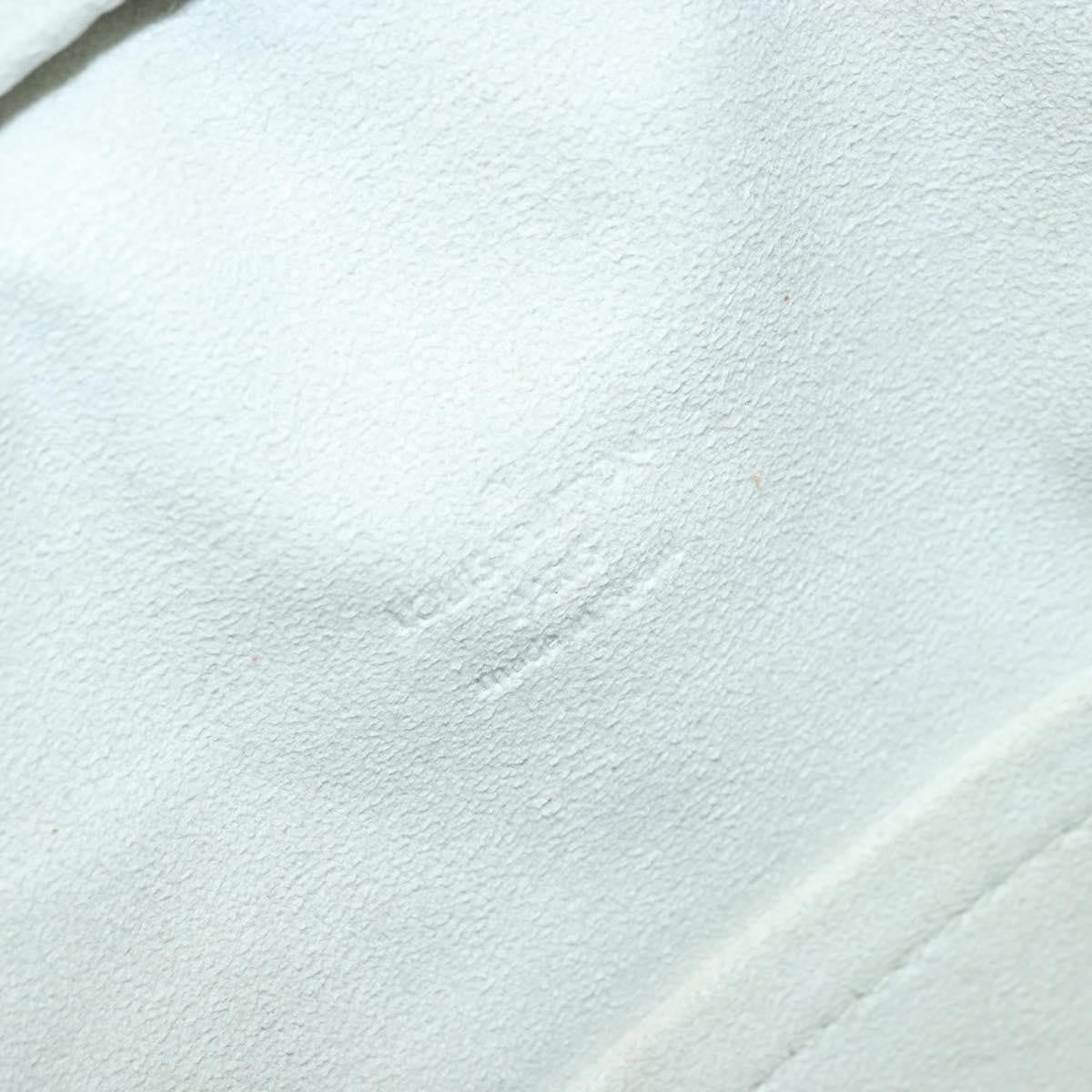 Louis Vuitton Clarkson Messenger Monogram Shadow Leather White Leather Handbag (Pre-Owned)