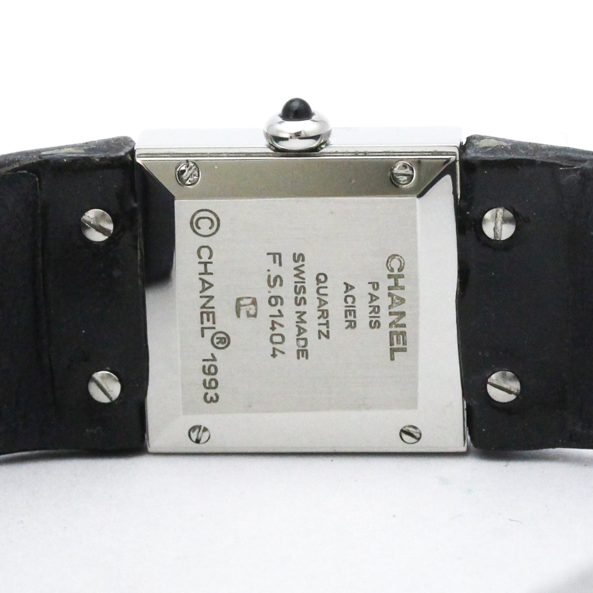 Chanel Matelasse Quartz Stainless Steel And Quilted Leather Watch (Pre-Owned)