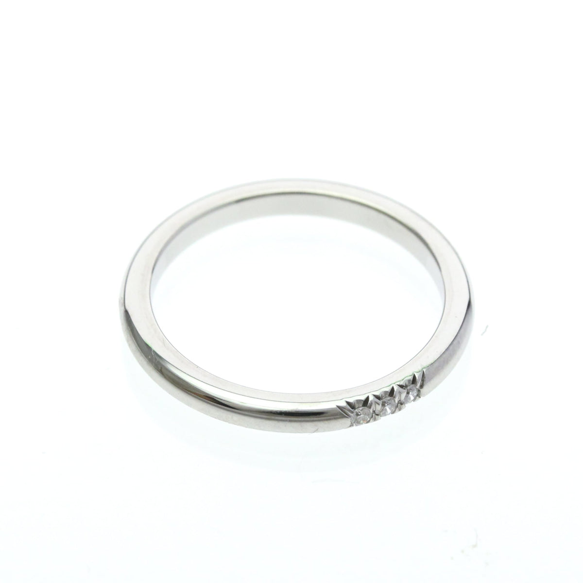 Tiffany & Co. Forever Wedding Band 950 Platinum With Diamonds Silver Platinum Ring Jewelry (Pre-Owned)