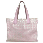 Chanel 8 Heures Shopping Pink Synthetic Tote Bag (Pre-Owned)