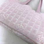 Chanel 8 Heures Shopping Pink Synthetic Tote Bag (Pre-Owned)