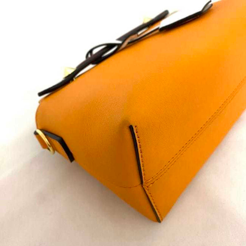 Fendi By The Way Mini Orange Leather Shoulder Bag (Pre-Owned)