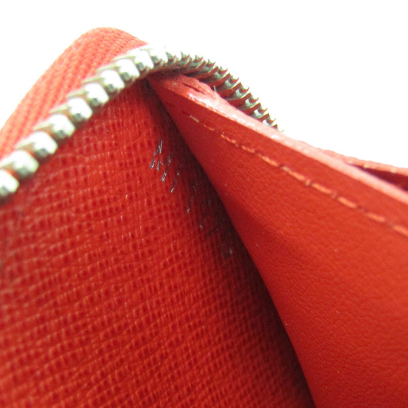 Louis Vuitton Portefeuille Clémence Orange Leather Wallet  (Pre-Owned)