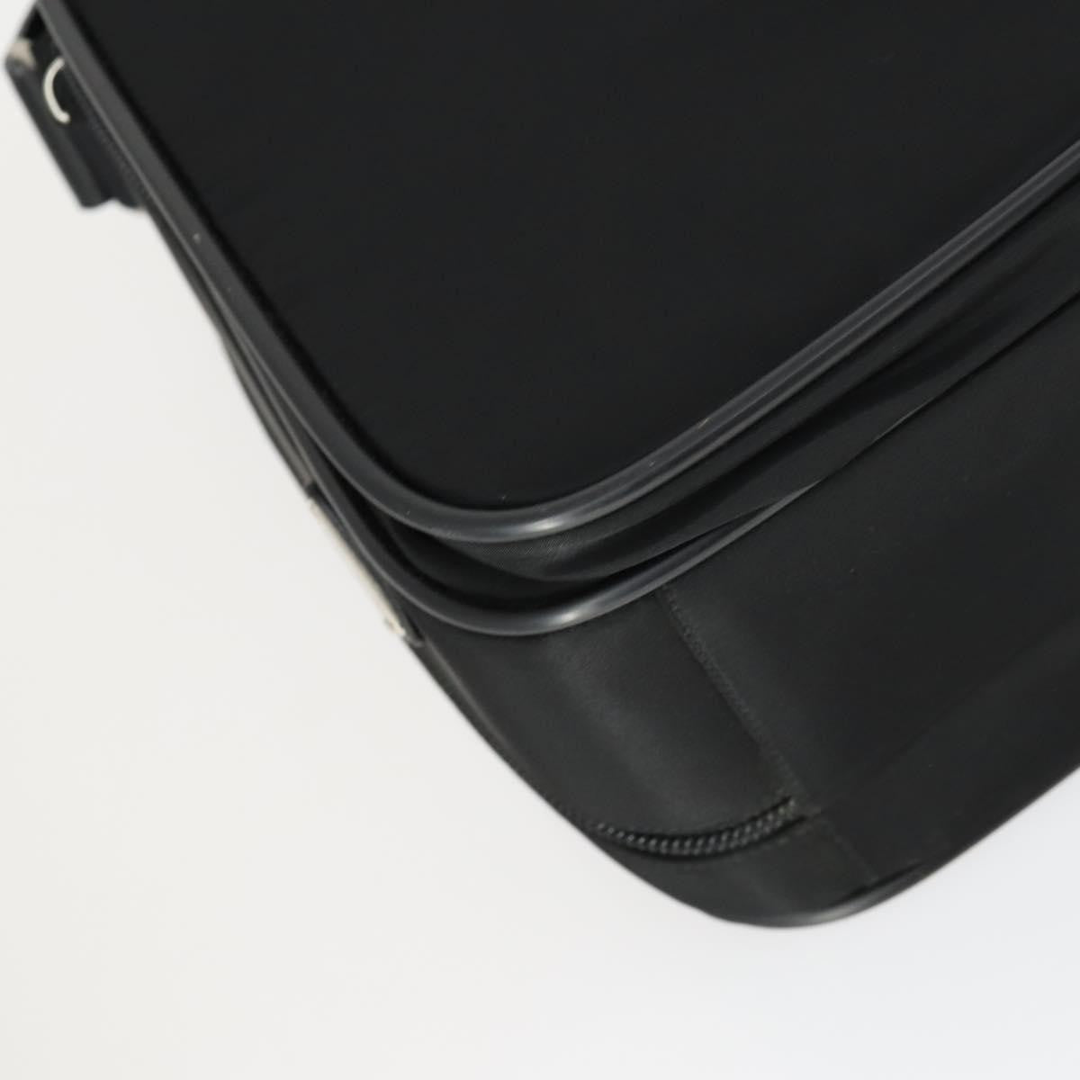 Prada Convertible Front Pocket Tessuto With Saffiano Leather Black Nylon Briefcase Bag (Pre-Owned)