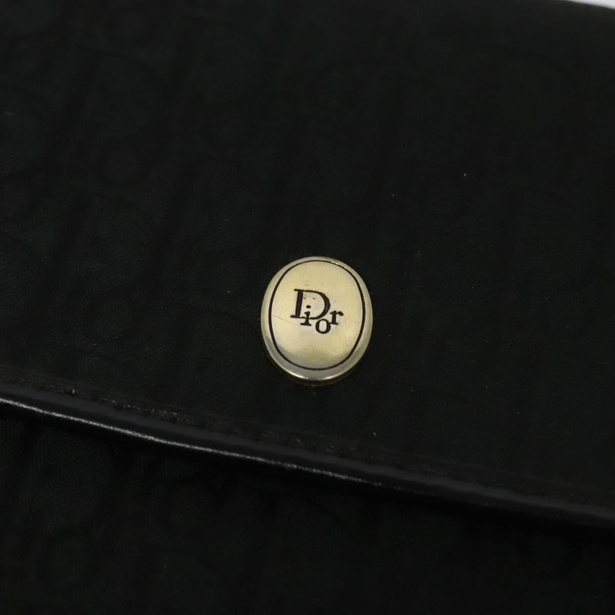 Christian Dior Vintage Trotter Flap Canvas Black Canvas Shoulder Bag Bag (Pre-Owned)