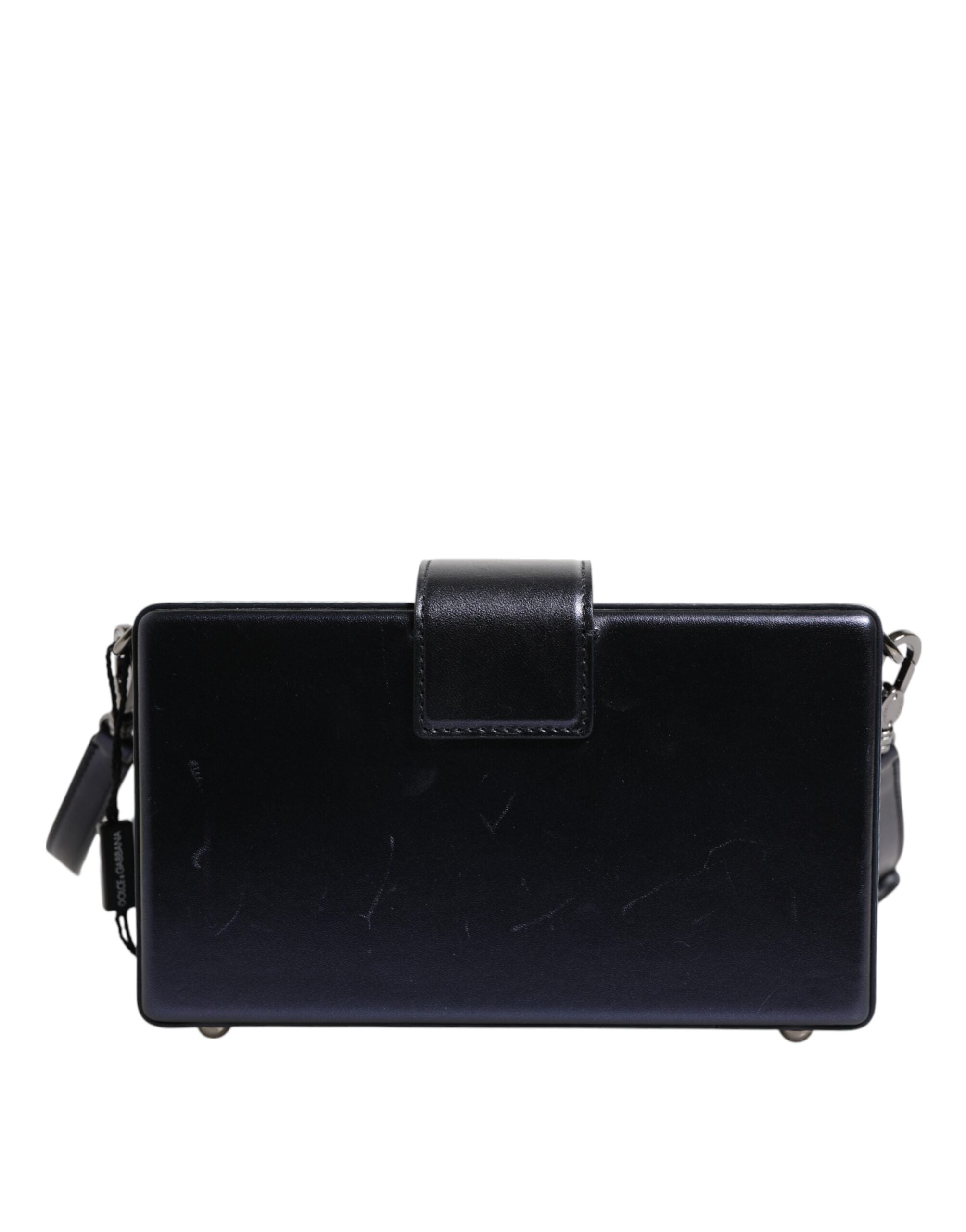 Dolce & Gabbana Blue DG BOX Lambskin Leather Crossbody Strap Women's Bag (Pre-Owned)