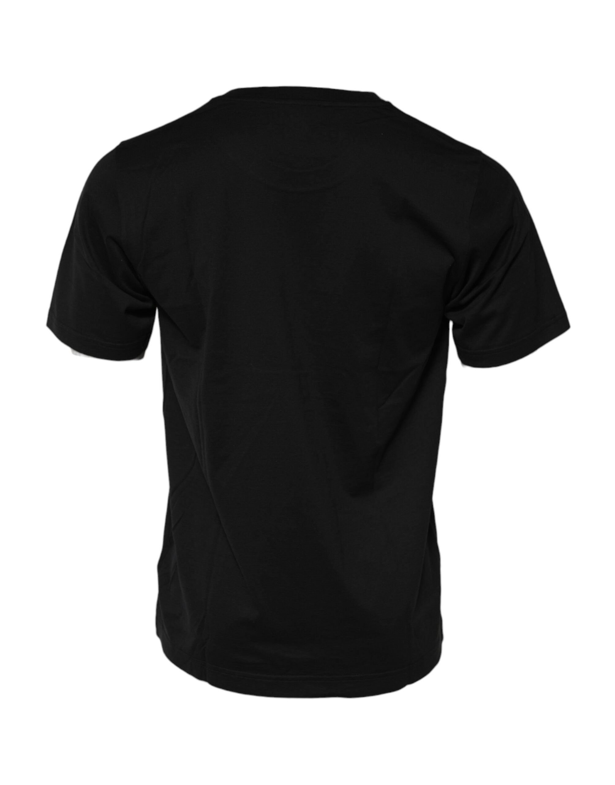 Dolce & Gabbana Black DG Royals Cotton Crew Neck Men's T-shirt