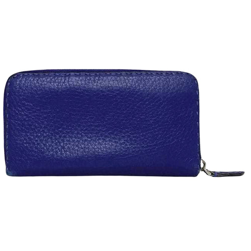 Fendi Selleria Purple Leather Wallet  (Pre-Owned)