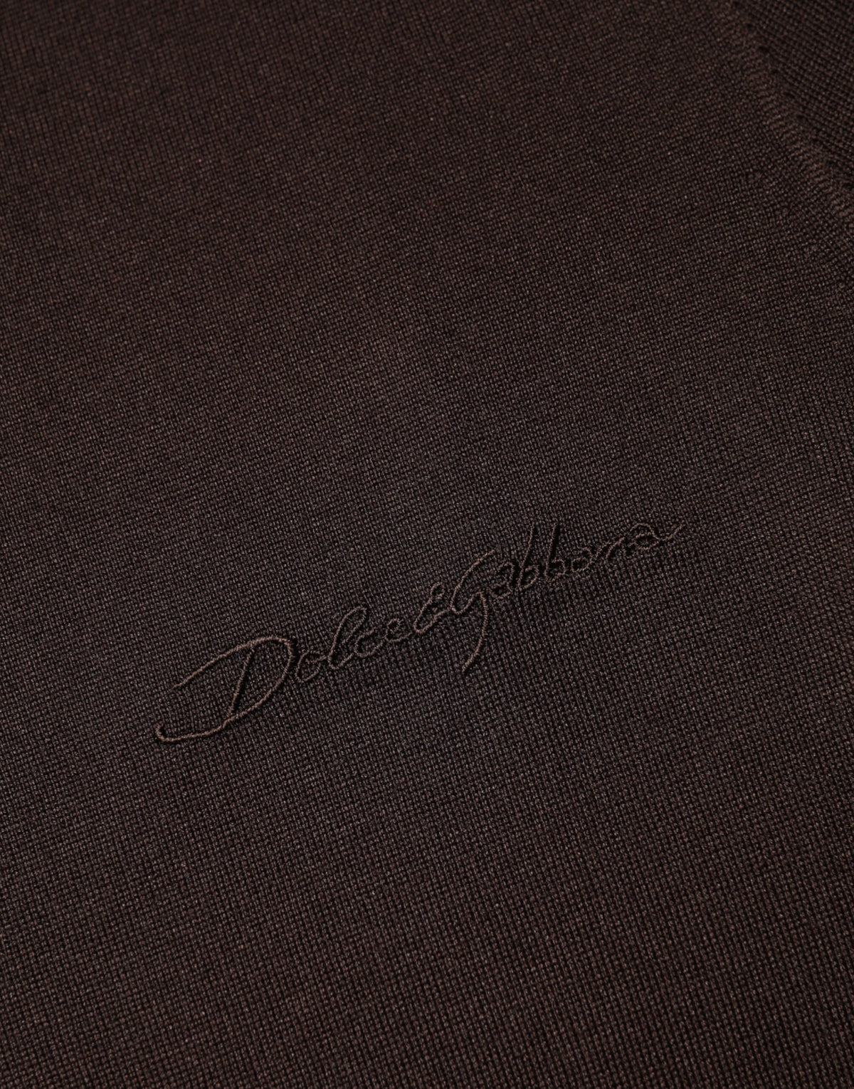 Dolce & Gabbana Brown Silk Crew Neck Short Sleeves Men's T-shirt (Pre-Owned)