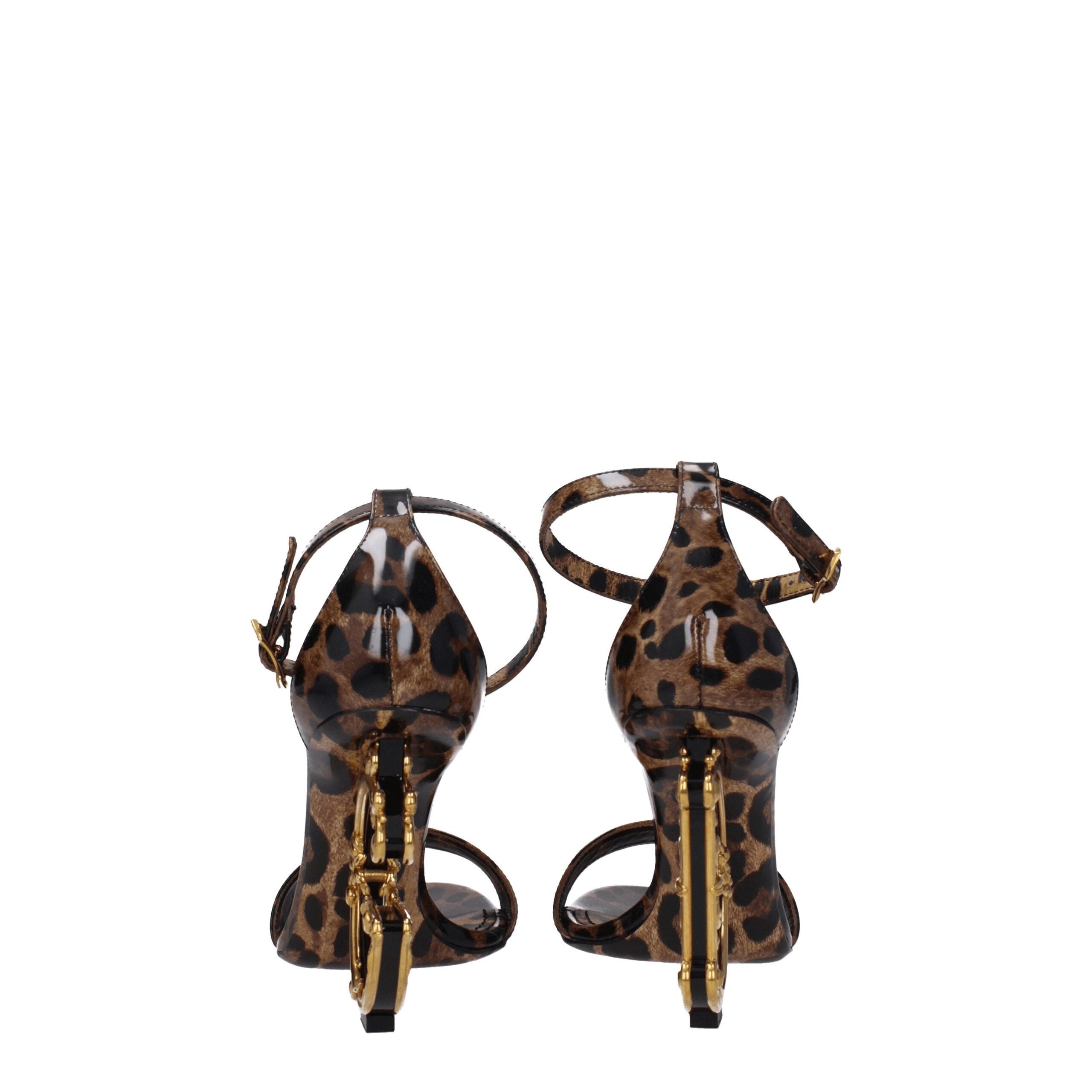 Dolce & Gabbana Brown Leather Women's Sandals
