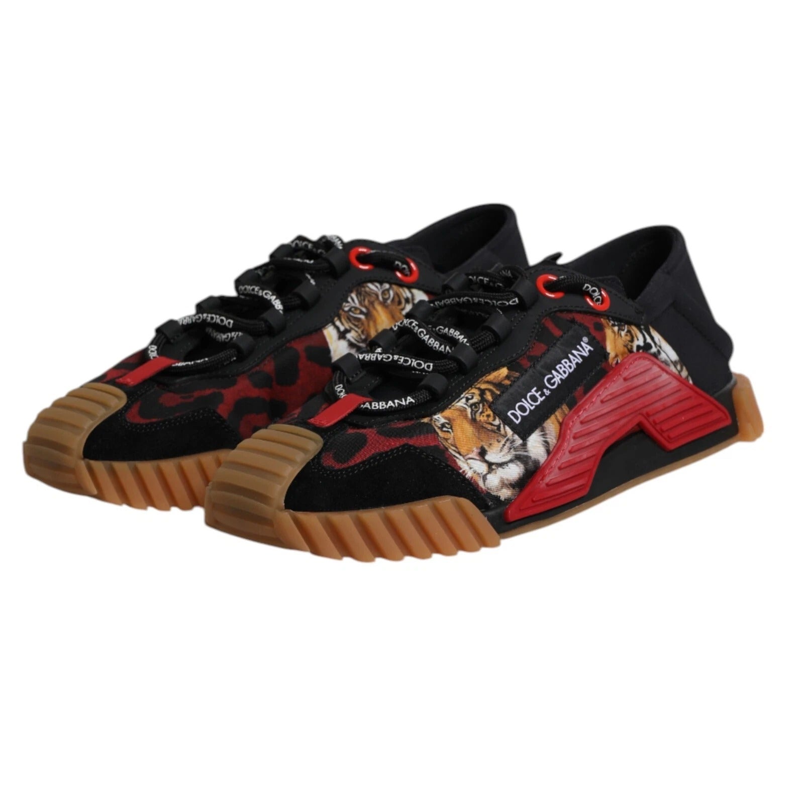 Dolce & Gabbana Black Logo Low Top NS1 Men Men's Sneakers (Pre-Owned)