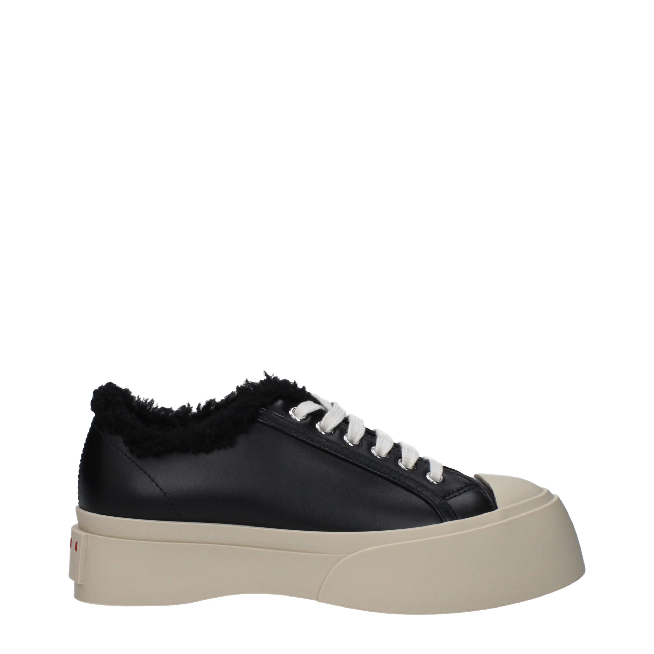 Marni Black Leather Chunky Women's Sneakers
