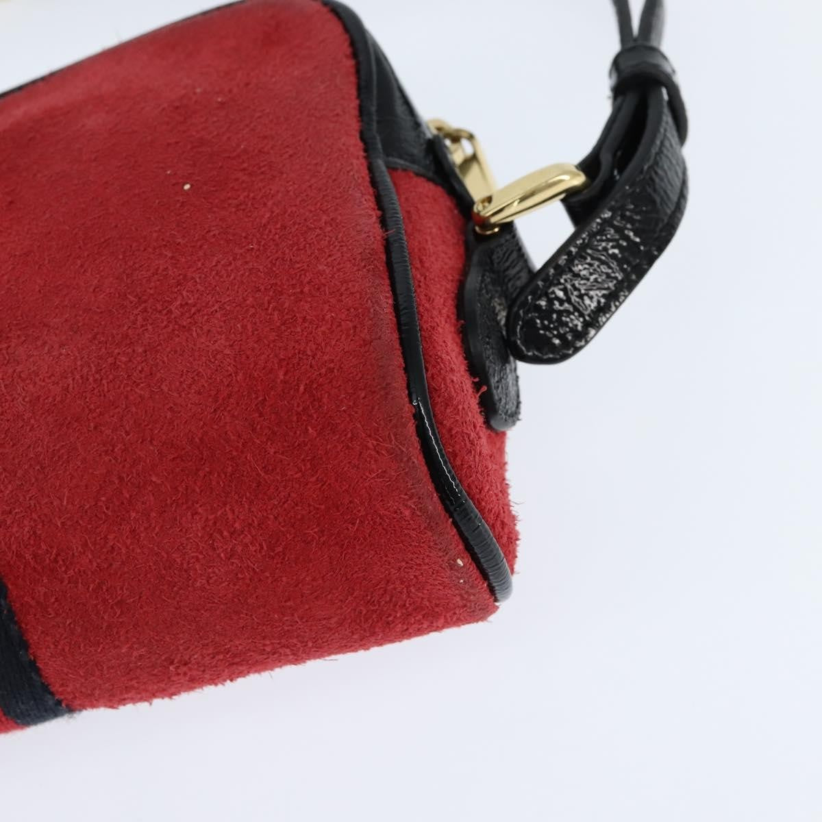 Gucci Ophidia Suede Red Suede Shoulder Bag Bag (Pre-Owned)