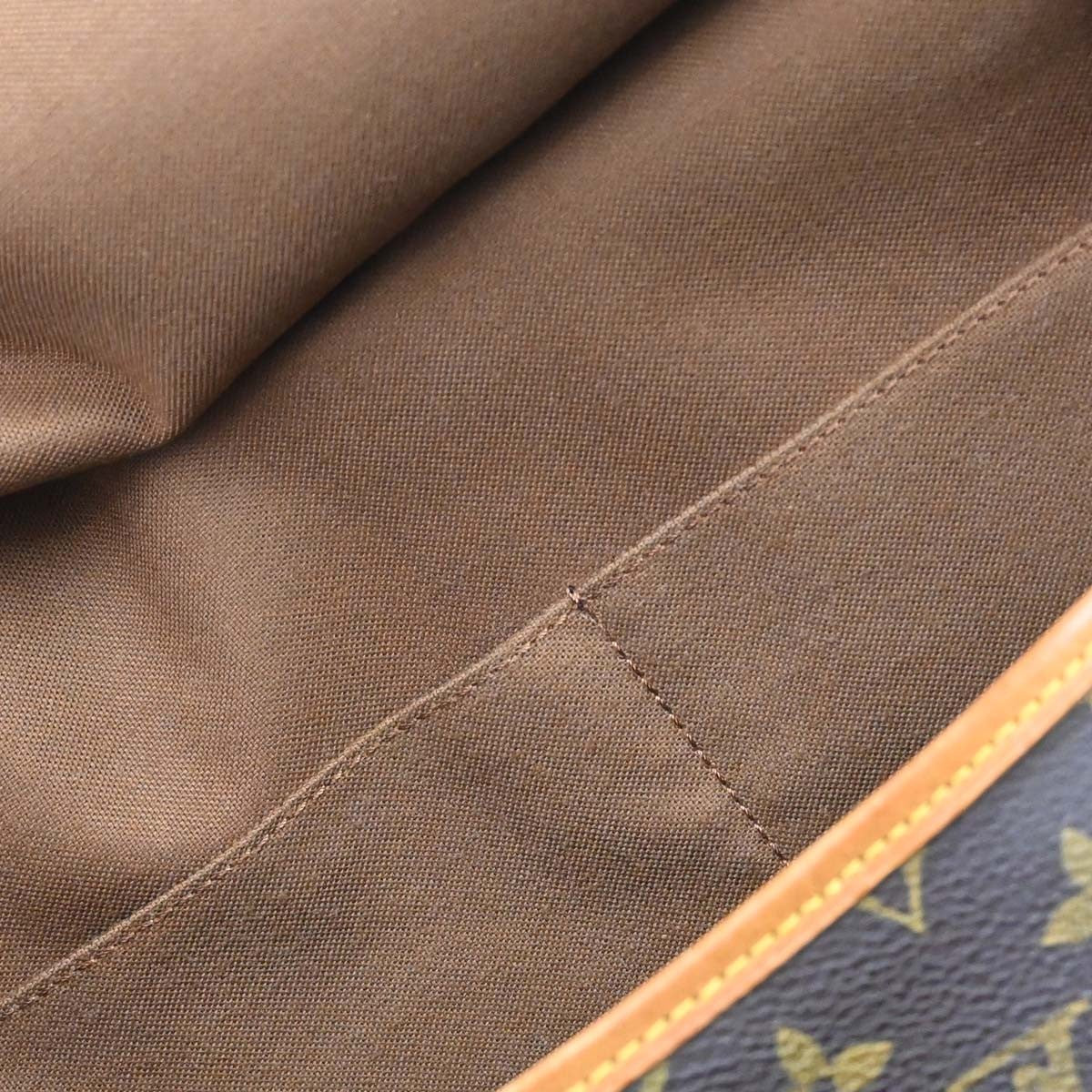 Louis Vuitton Saumur Monogram Canvas Brown Canvas Shoulder Bag Bag (Pre-Owned)