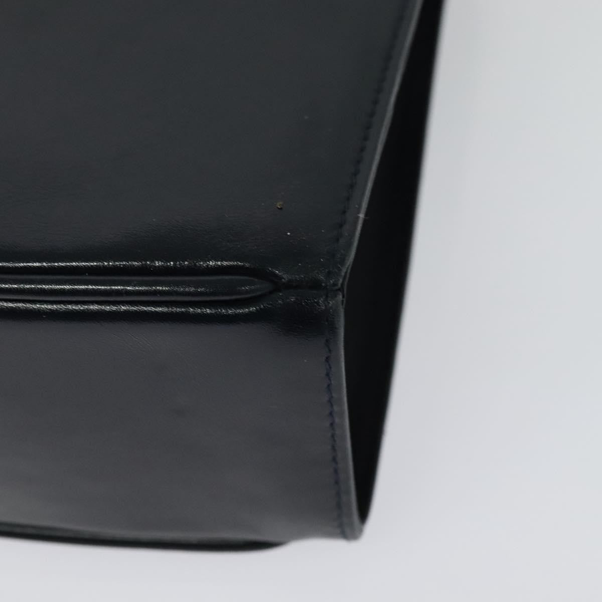 Salvatore Ferragamo Shoulder Leather Navy Leather Shoulder Bag Bag (Pre-Owned)