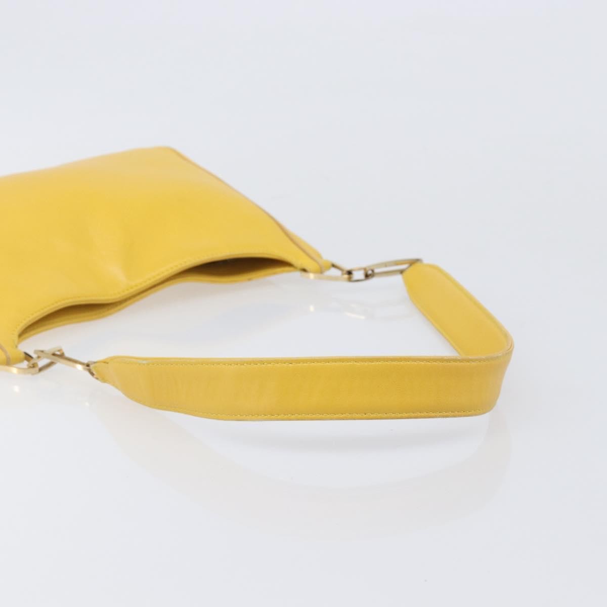 Loewe Shoulder Bag Leather Yellow Leather Shoulder Bag Bag (Pre-Owned)