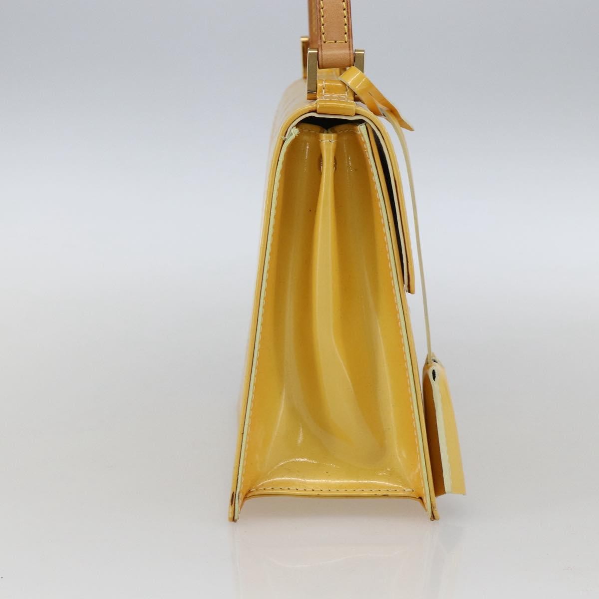Louis Vuitton Spring Street Nm Patent Leather Yellow Patent_Leather Handbag (Pre-Owned)
