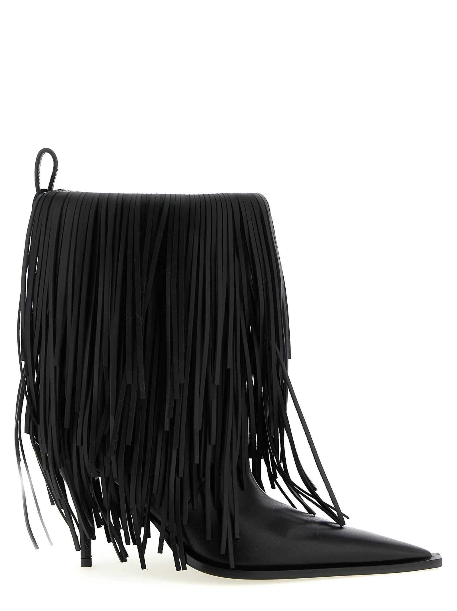 Balenciaga Women's Avenue Fringe Ankle Boots