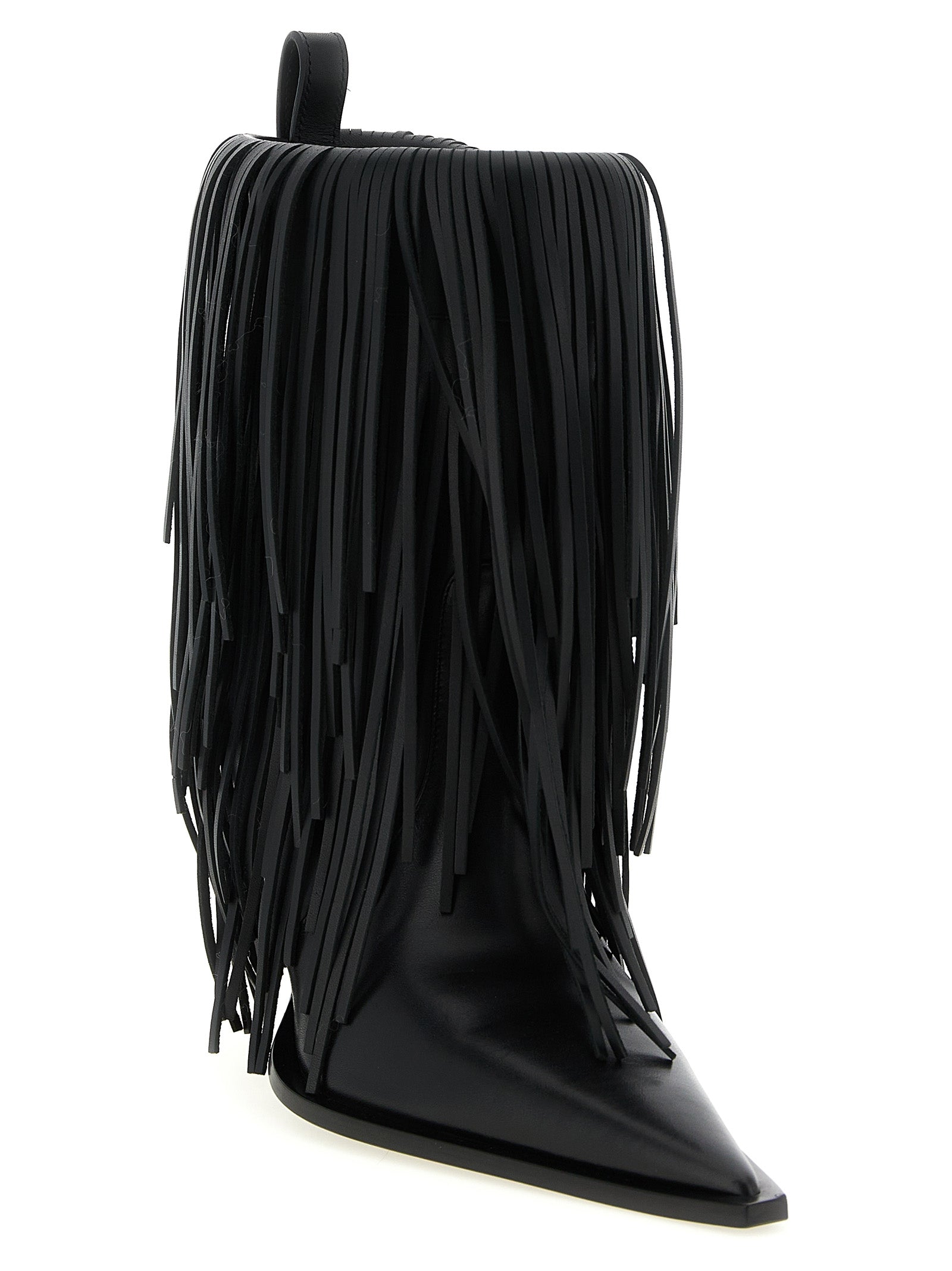 Balenciaga Women's Avenue Fringe Ankle Boots