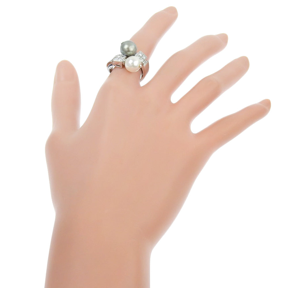 Bulgari Lucia Silver White Gold Ring Jewelry (Pre-Owned)