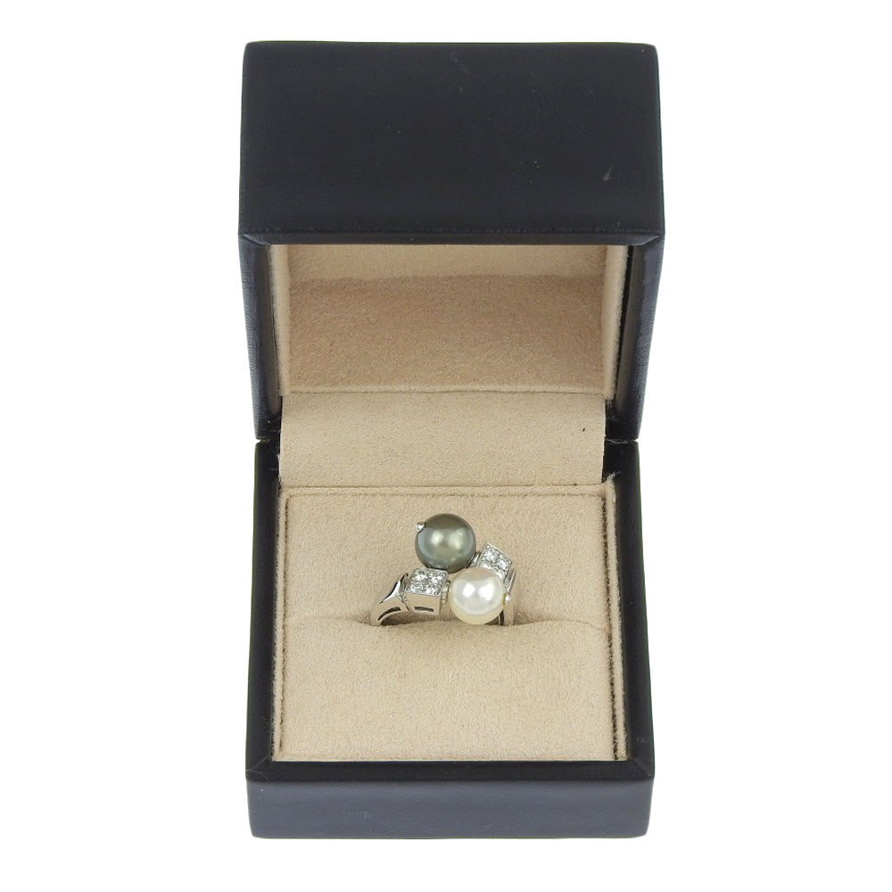 Bulgari Lucia Silver White Gold Ring Jewelry (Pre-Owned)